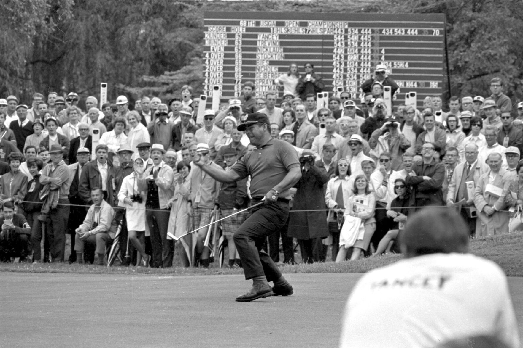 1968: Lee Trevino plays all four rounds of US Open under par, beats Jack Nicklaus